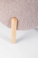 Taburet Dayla, Bizzotto, Ø45 x 38 cm, arbore de cauciuc/poliester Boucle, maro antic
