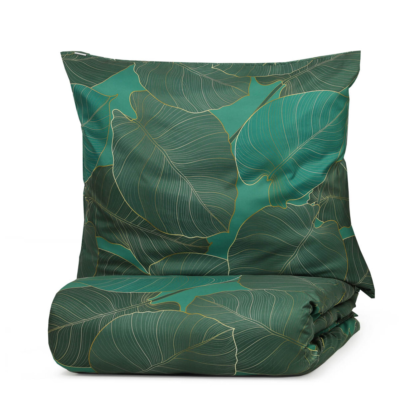Lenjerie de pat King Size, Gallo, Homla, 200x220 cm, 3 piese, microfibra din poliester, verde - view 2
