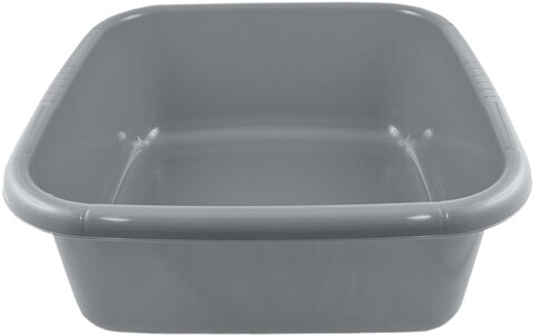 Bol patrat Kaja, Domotti, 36×36 cm, plastic, gri