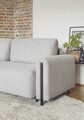 Canapea extensibila 3 locuri, ELTAP, SO-ARC-BL-04JAR, Arcadova, 244x97x97 cm, lemn/poliester, gri/negru