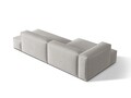 Coltar modular stanga 4 locuri, Nuria-215, Micadoni Home, 312x147x72 cm, tesatura structurata chenille, gri deschis