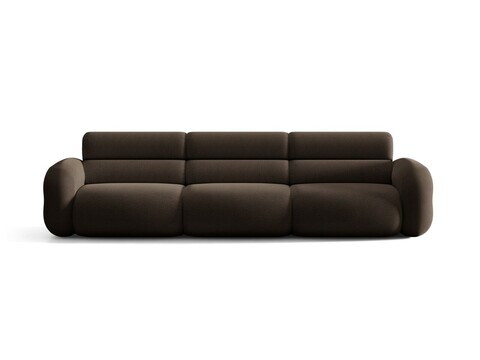 Canapea 4 locuri, Neo, Micadoni Home, 305x100x83 cm, tesatura Boucle, maro