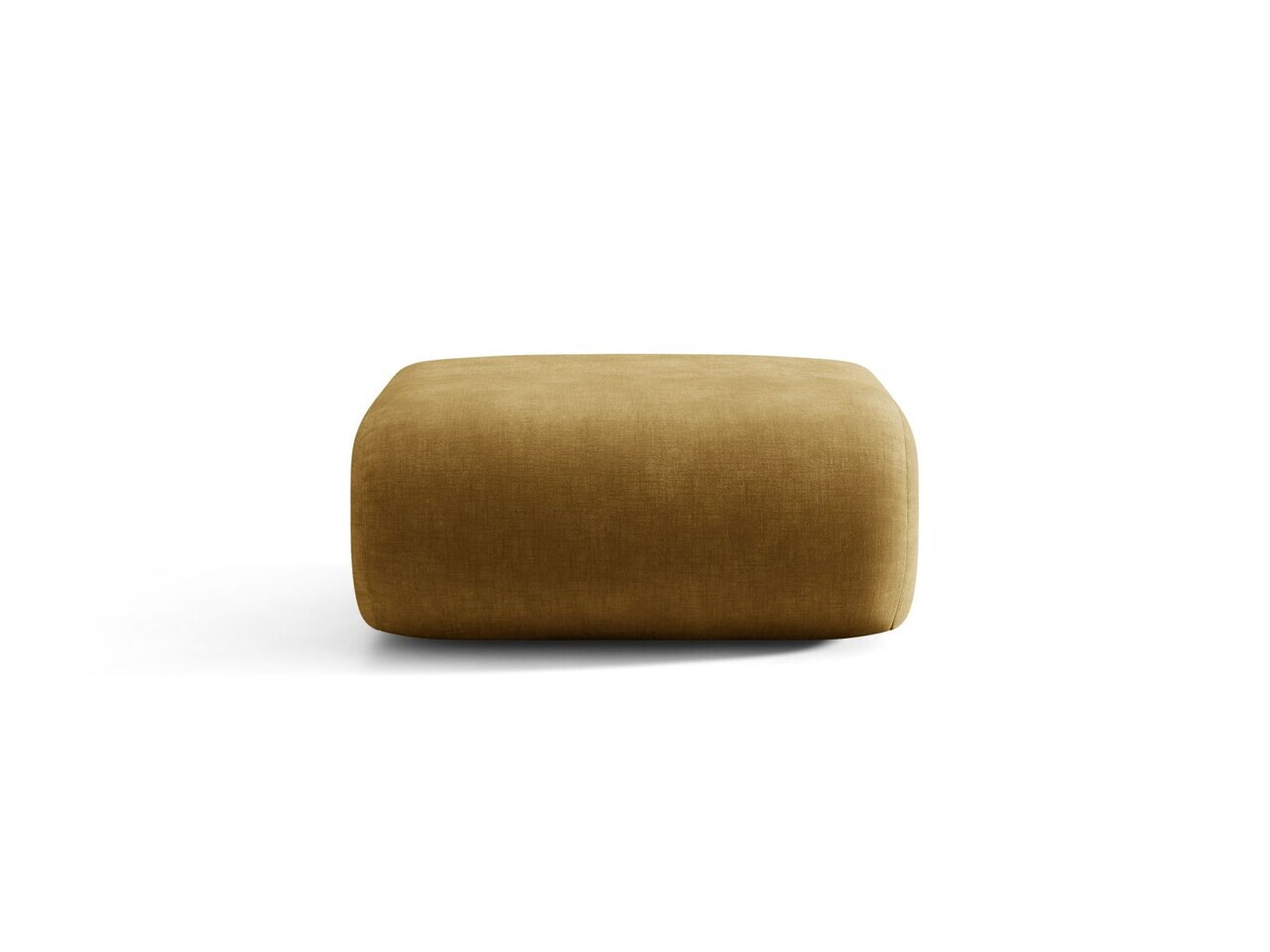 Taburet, Neo, Micadoni Home, 60x85x44 cm, tesatura Chenille, galben mustar
