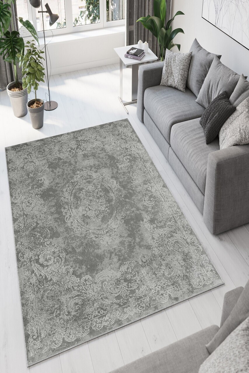 Covor W902 160x230 cm Poliester Gri