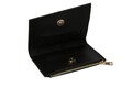 Portofel Gilbert, Laura Ashley, 15x3x10 cm, piele ecologica, negru
