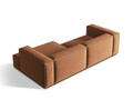 Coltar modular dreapta 4 locuri, Nuria-88, Micadoni Home, 292x147x72 cm, catifea, miere