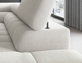 Coltar extensibil dreapta 5 locuri ELTAP, RT-01AMO, Ferucce, 276x200x93 cm, lemn/poliester, alb