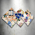 Set 4 tablouri decorative, 4MDF608292041, MDF, Imprimat UV, Multicolor