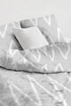 Lenjerie de pat pentru o persoana 2 piese, Olivia - Grey, Eponj Home, 65% bumbac/35% poliester