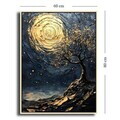 Tablou decorativ, 6080Lcahs-001, Cadru: PVC (Grosime: 5 cm), Multicolor