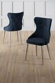 Set scaune 4 piese, Charlotte, Alpa, Antracit / Crom