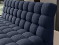 Canapea extensibila 3 locuri ELTAP, Clareta, 197x95x96 cm, lemn/poliester, albastru