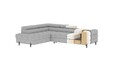 Coltar extensibil stanga 5 locuri ELTAP, LT-20ROY, Ferucce, 276x200x93 cm, lemn/poliester, bej deschis