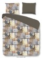 Lenjerie de pat pentru doua persoane, Good Morning, Martin, 100% bumbac, 3 piese, multicolor
