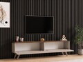 Comoda TV, Hanah Home, Paris 140, 140x40x25 cm, Nuc / Cașmir