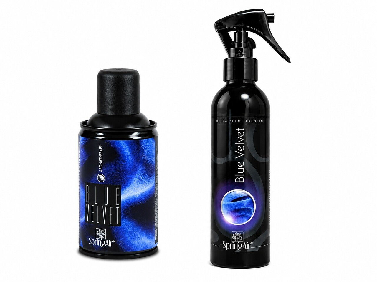 Pachet Odorizare Blue Velvet - Rezerva odorizanta 250 ml + Odorizant ambiental 200 ml, Spring Air