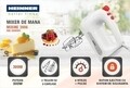 Mixer de mana Heinner, 300W, 6 viteze, alb