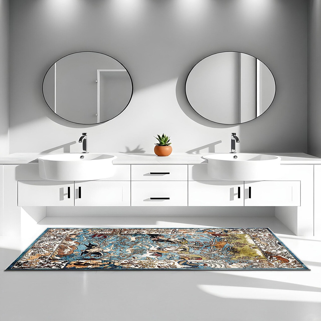 Covor (80 x 150), Kece-Fr13, 80x150 cm, Albastru - view 3