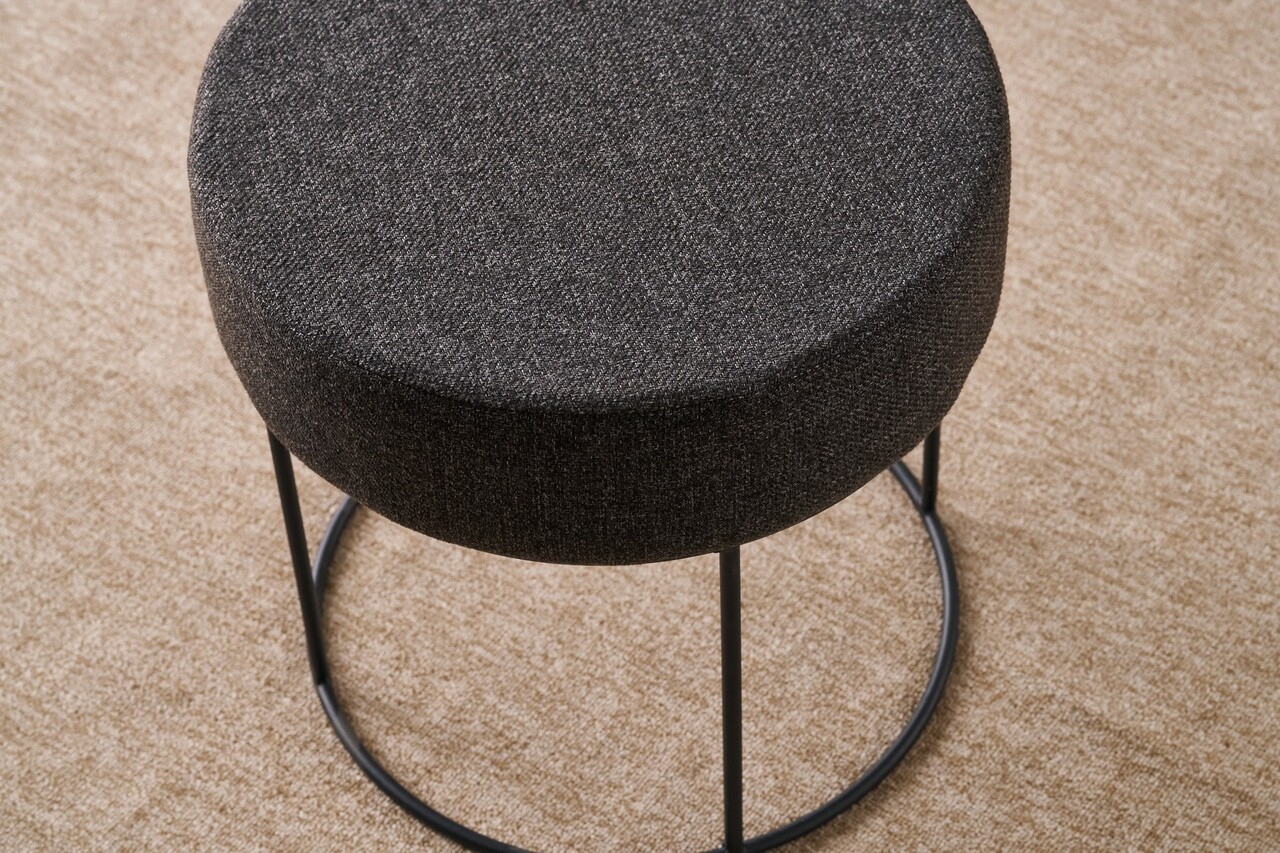 Taburet, Atelier del Sofa, 825BLC5138, Metal, Fumuriu - view 3