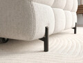 Coltar extensibil dreapta 3 locuri ELTAP, LT-01AMO, Felro, 285x181x93 cm, lemn/poliester, alb