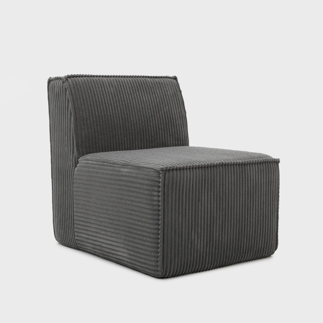 Fotoliu modular Likke Homla 88x73x73 cm catifea din poliester gri inchis