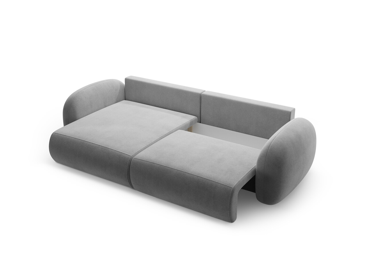 Coltar extensibil reversibil 4 locuri, Tonale, Cosmopolitan Design, 262x149x88 cm, catifea, gri inchis