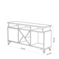 Comoda TV, Decorotika, Ay, 120x53.6x29.5 cm, Alb / Cordoba
