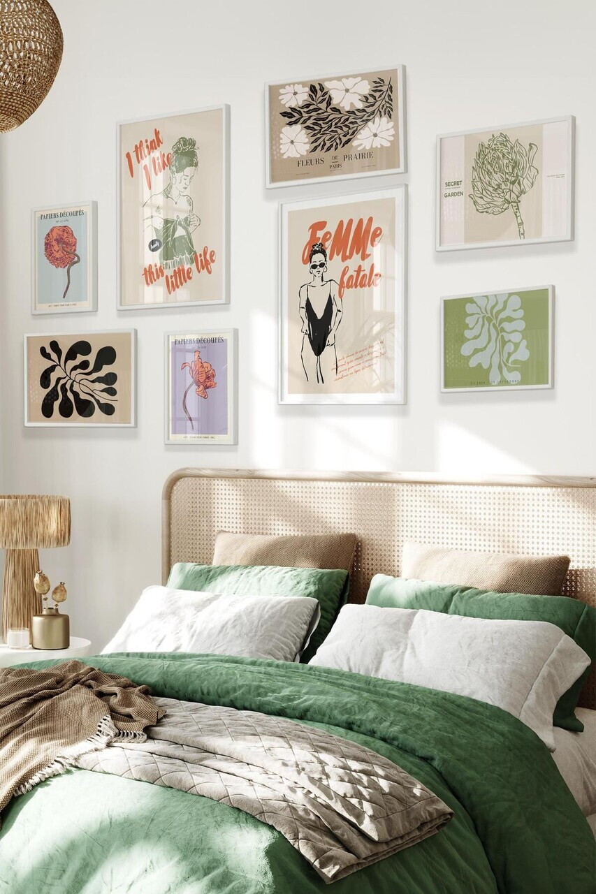 Tablou decorativ Çgs-032-White-Kck LEMN SOLID Față: 100% PVC STICLĂ Multicolor