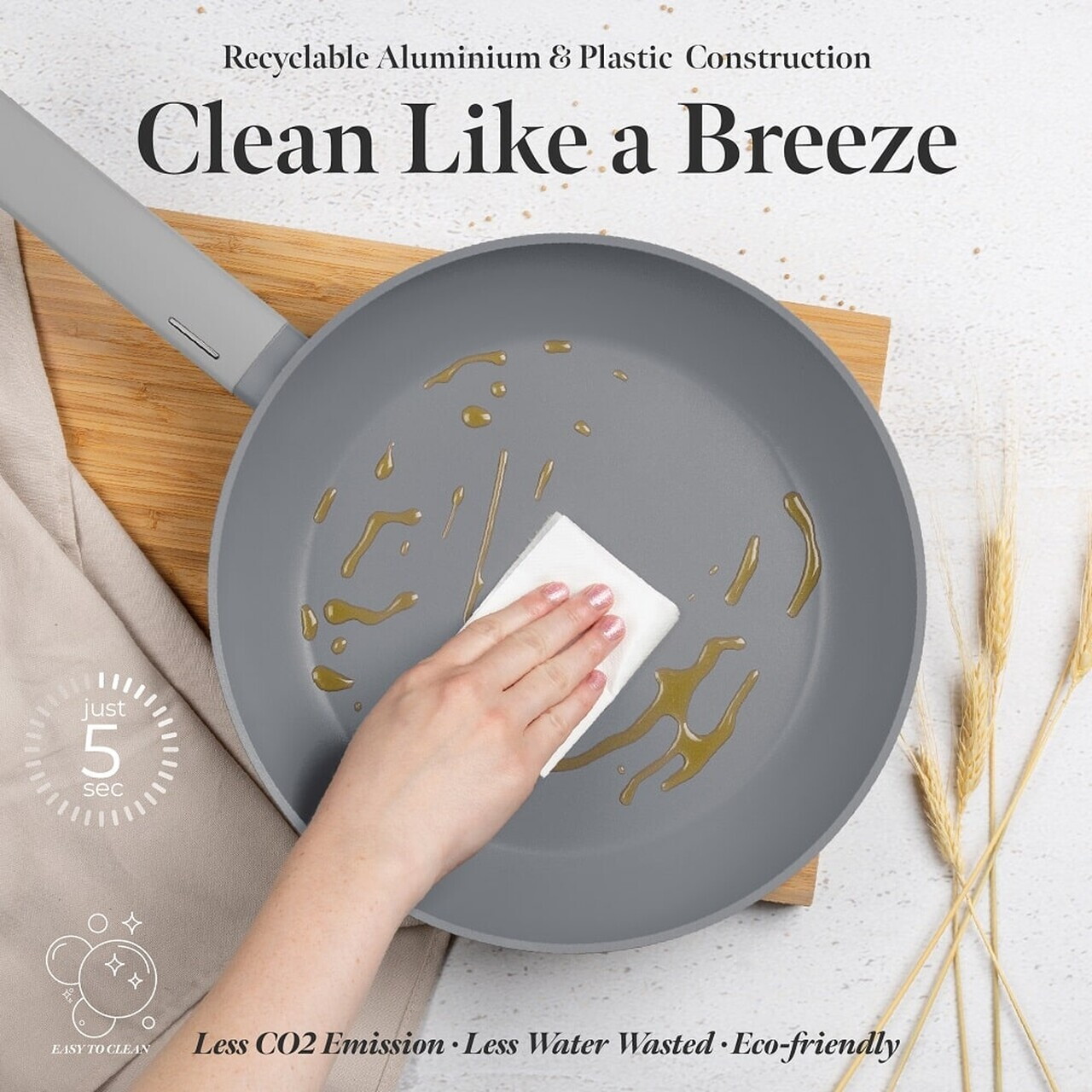 Set pentru gatit Berlinger Haus, Aspen, 15 piese, aluminiu forjat, gri mat - imagine 9