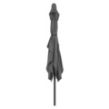 Umbrela dreptunghiulara cu manivela, Calpe, L.200 l.300 H.259 cm, aluminiu, negru/gri