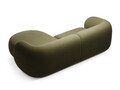 Coltar dreapta 2 locuri, Kate, Micadoni, 255x176x76 cm, catifea, verde