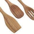 Set 3 ustensile de bucatarie Mooka, Homla, 22 cm, lemn, natur