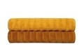 Set 2 prosoape de baie 406, Beverly Hills Polo Club, 70x140 cm, bumbac, mustar
