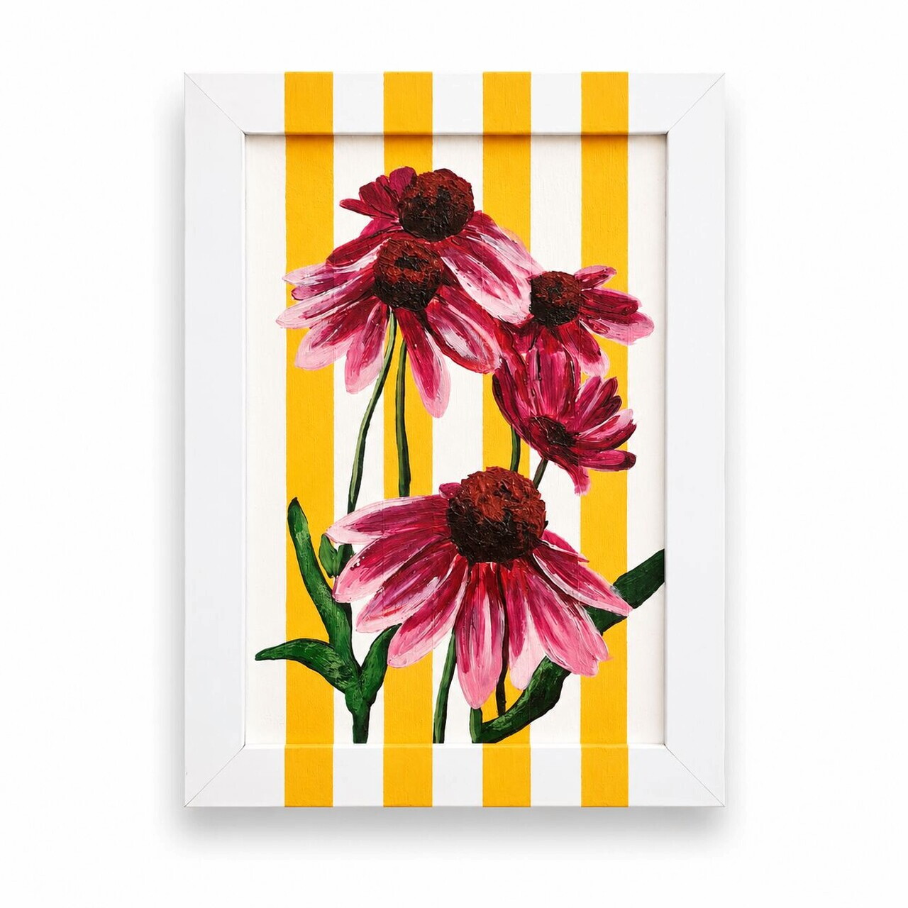 Tablou decorativ, YBC11862, Canvas, Rama din lemn (grosime 3 cm), Multicolor — imaginea 3