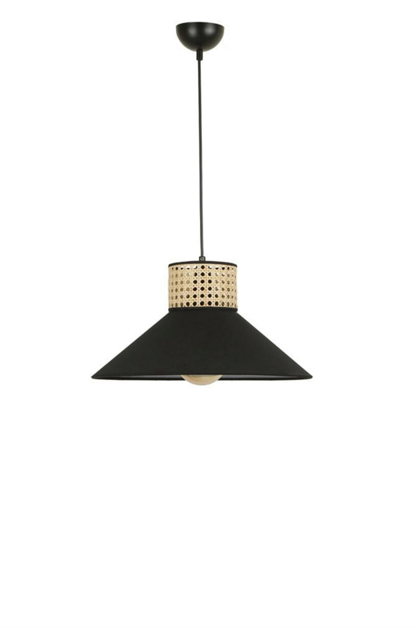 Lustra, Rattan, 941RTN1103, Ratan, Negru / Rattan - 1 | YEO