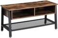 Comoda TV Mesh, Vasagle, 100 x 40 x 50 cm, PAL/otel, maro rustic