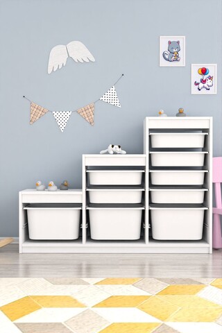 Dulap multifunctional, Estella, Swiss, Alb