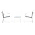 Set mobilier de gradina 3 piese, Auri, Bizzotto, alb