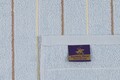 Set 4 prosoape 407, Beverly Hills Polo Club, 50x90 cm, bumbac, albastru/alb