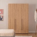 Dulap pentru haine, Vella, Lody, 135 x 200 x 51.5 cm, pal melaminat, stejar