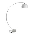 Lampadar Trejo, Versa, 170 x 40 x 200 cm, metal, baza din marmura, alb