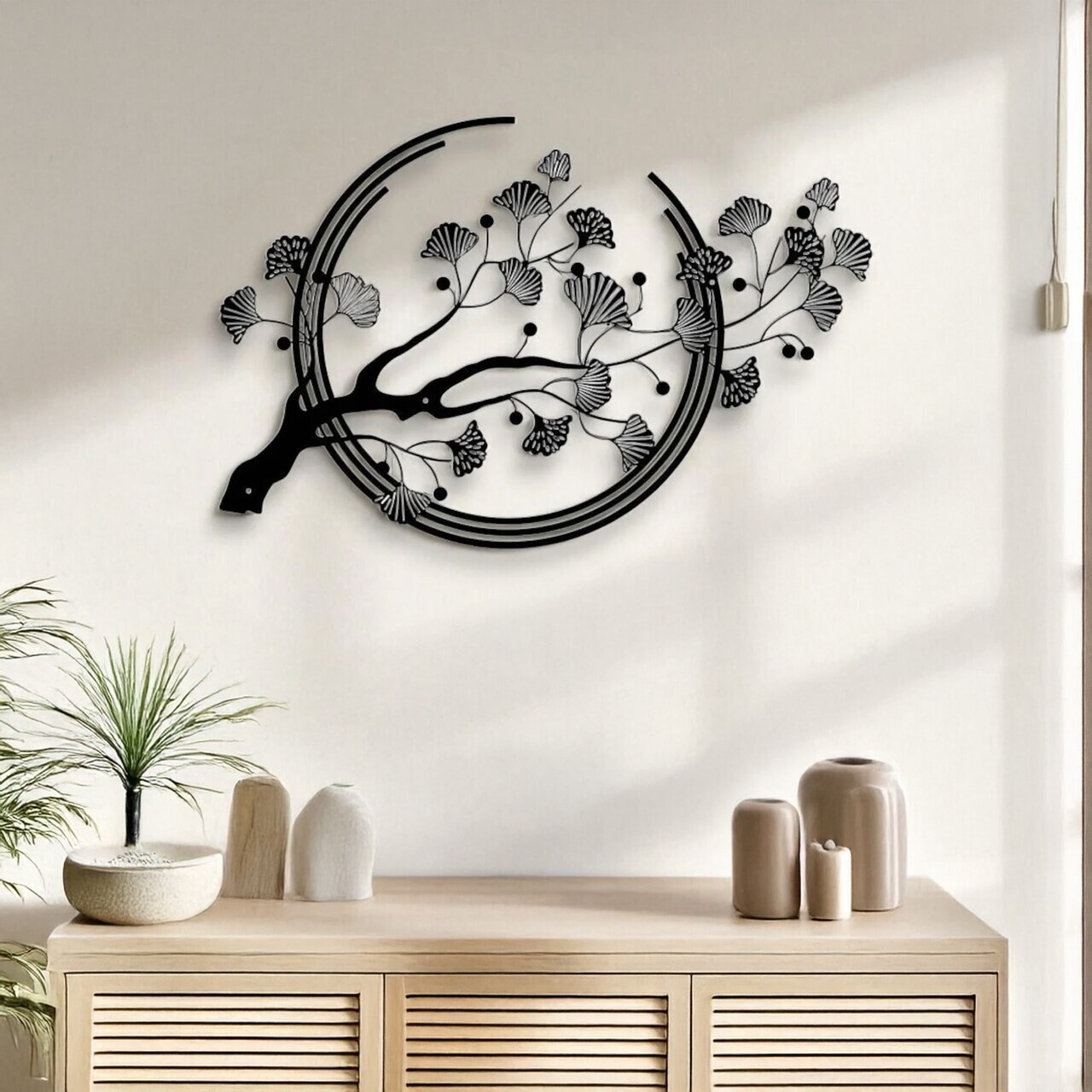 Decoratiune de perete, DCV-1068-MT, Dimensiune: 70 x 45 cm, Negru — imaginea 3