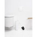 Perie de toaleta cu suport, Brabantia, MindSet, 11x9.6x42 cm, otel, Alb