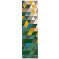 Covor Prism Green/Multi, Flair Rugs, 60x230 cm, lana, verde/multicolor