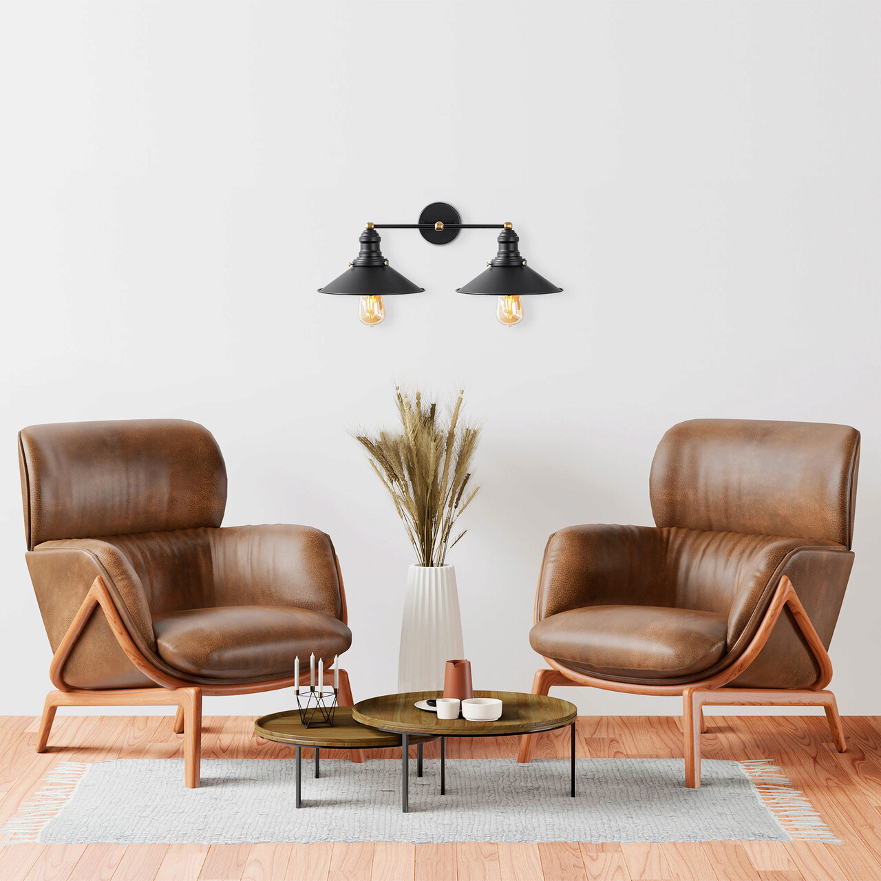 Aplica de perete, Fulgor, 942FLG2166, Metal, Negru - 2 | YEO
