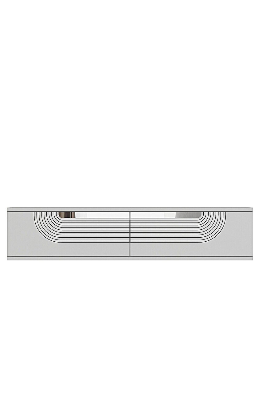 Dulap, Hanah Home, Meyra 120, 120x25.5x29.6 cm, Alb / Argintiu — imaginea 5