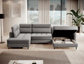 Coltar extensibil dreapta 4 locuri ELTAP, RT-03MAN, Berrto, 306x165x100 cm, lemn/poliester, gri inchis