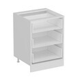 Dulap pentru bucatarie, Hanah Home, Minar, 60x87x58 cm, Alb / Antracit