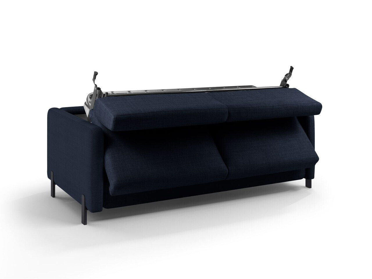 Canapea extensibila 2 locuri, Gloria, Micadoni Home, 186x102x88 cm, tesatura structurata, albastru — imaginea 5