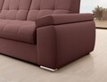 Coltar extensibil stanga 3 locuri ELTAP, LT-24VE, Sado, 272x192x95 cm, lemn/poliester, roz inchis